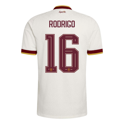 Camiseta Auténtica RODRIGO #16 Spain 2026 Segunda Equipación Copa del Mundo - Version Jugador