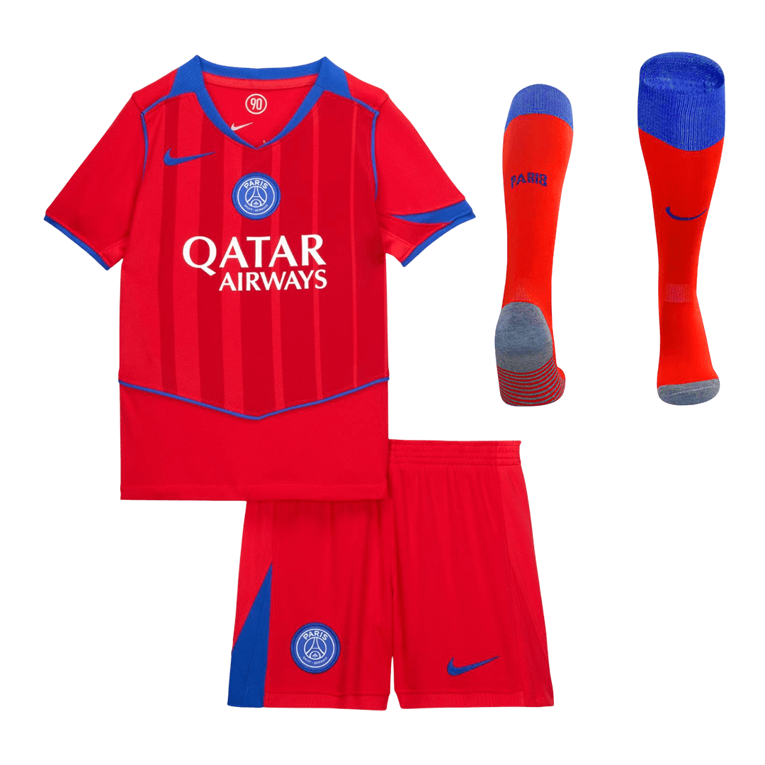 Conjunto Infantil Completo PSG 2025/26 Tercera Equipación Kids camiseta de fútbol