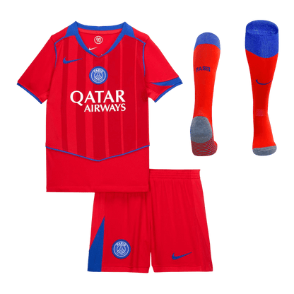 Conjunto Infantil Completo PSG 2025/26 Tercera Equipación Kids camiseta de fútbol