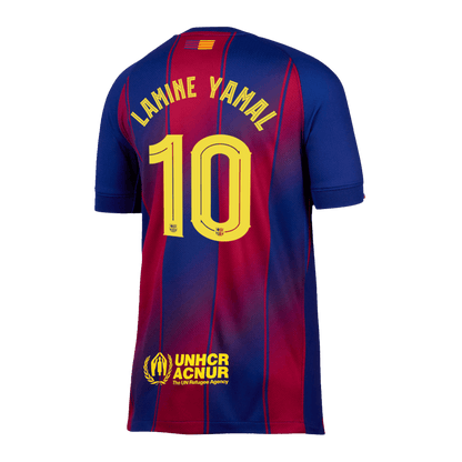 Tricouri Fotbal Barcelona LAMINE YAMAL #10 Acasă 2025/26 UCL - Premium