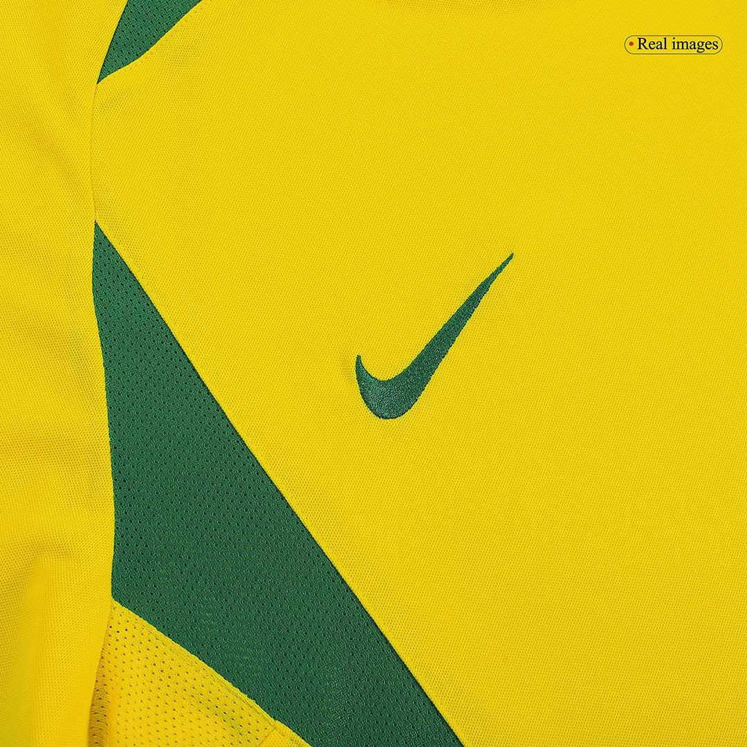 Tricouri Fotbal Vintage Brazilia RONALDINHO #11 Acasă 2002/03
