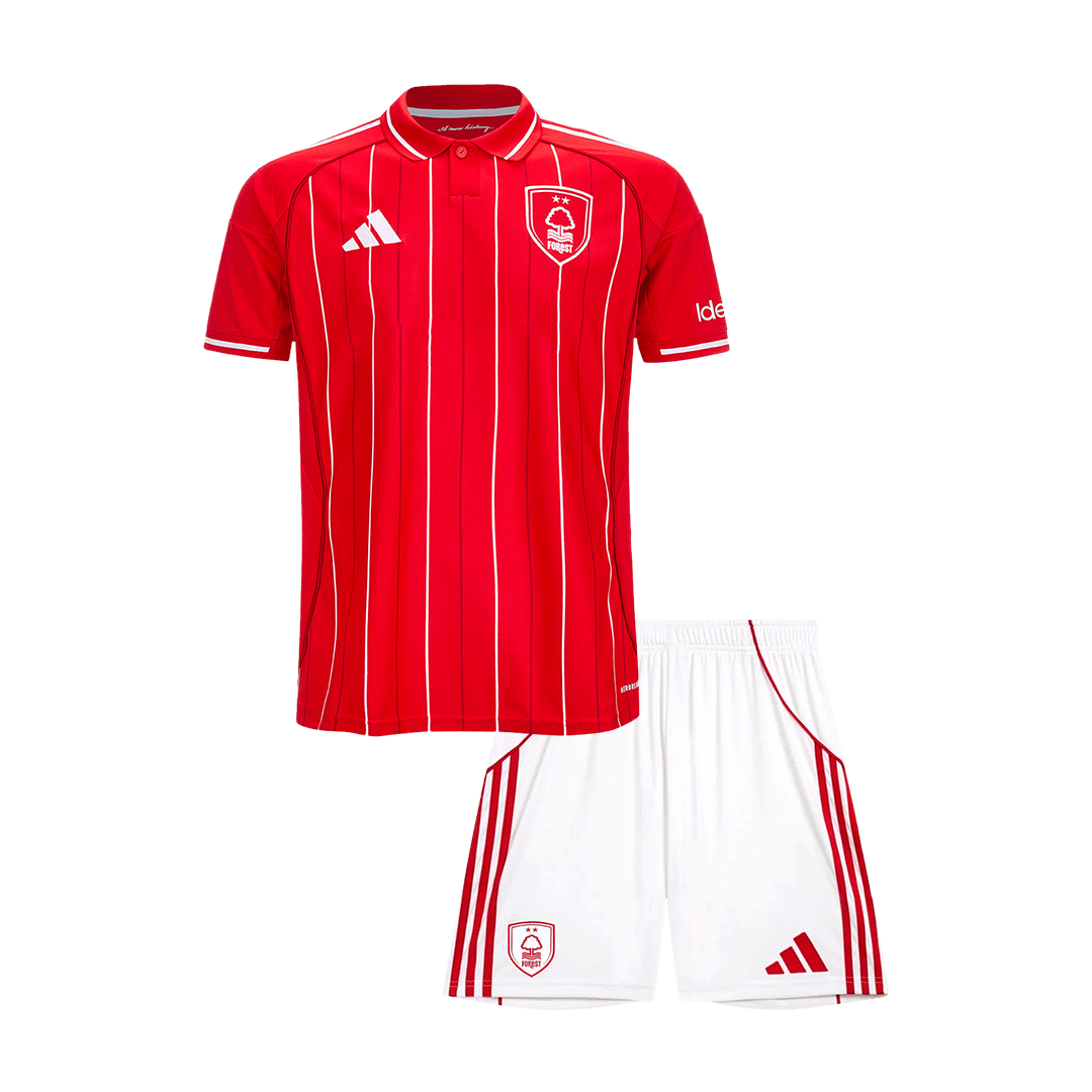Conjunto Infantil Nottingham Forest 2025/26 Primera Equipación camiseta de fútbol