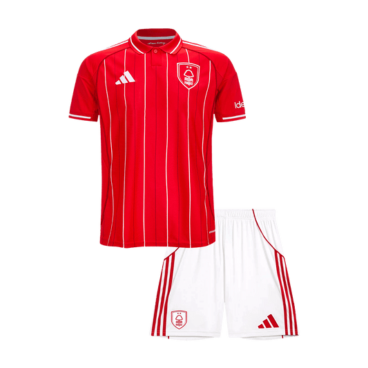 Conjunto Infantil Nottingham Forest 2025/26 Primera Equipación camiseta de fútbol
