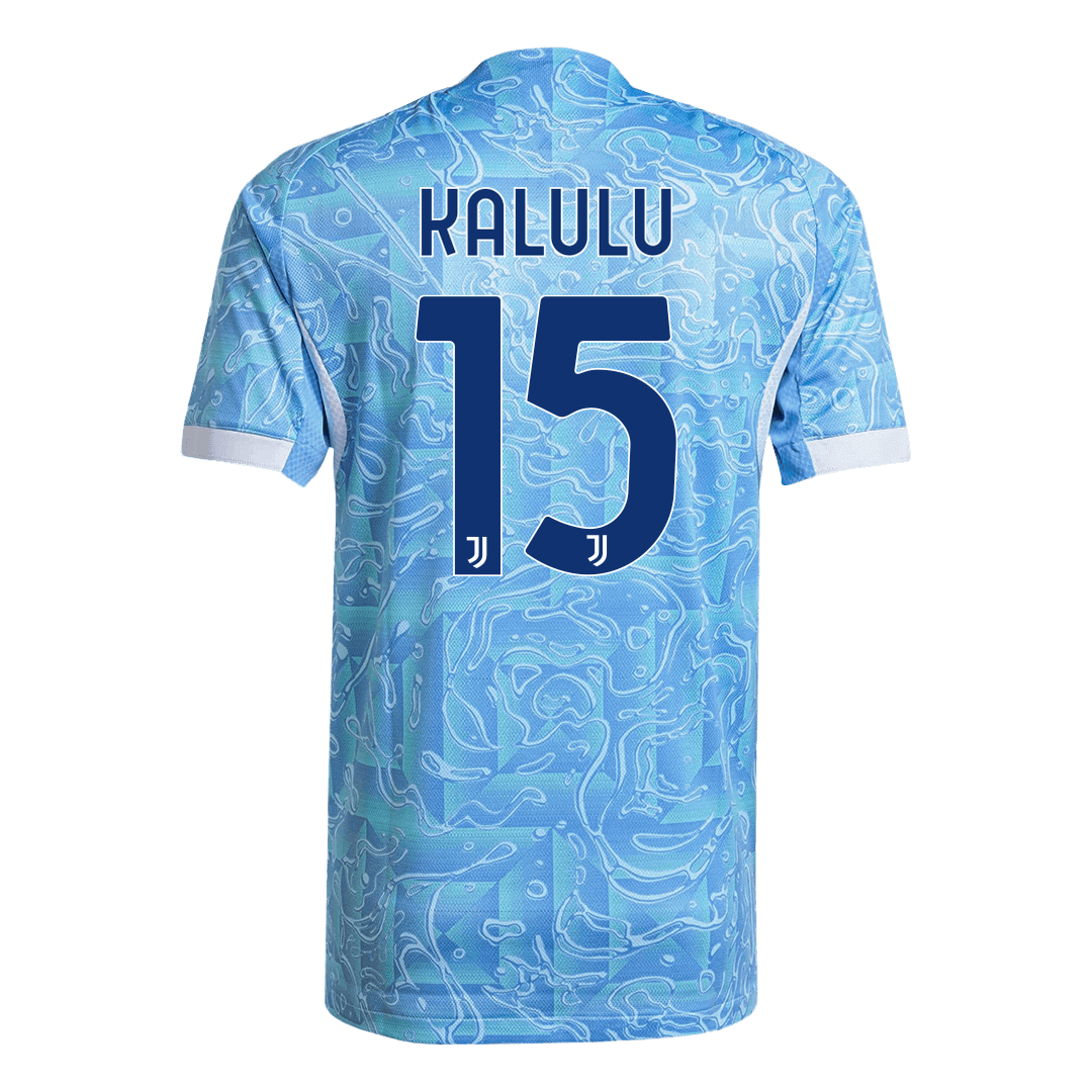 Camiseta Auténtica KALULU #15 Juventus 2025/26 Segunda Equipación - Version Jugador