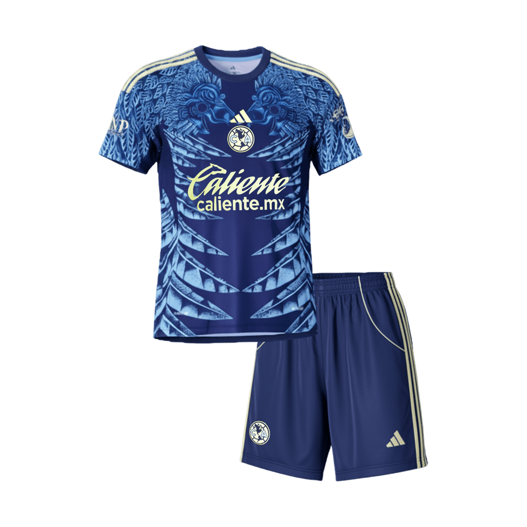 Conjunto Infantil Club America 2025/26 Segunda Equipación camiseta de fútbol