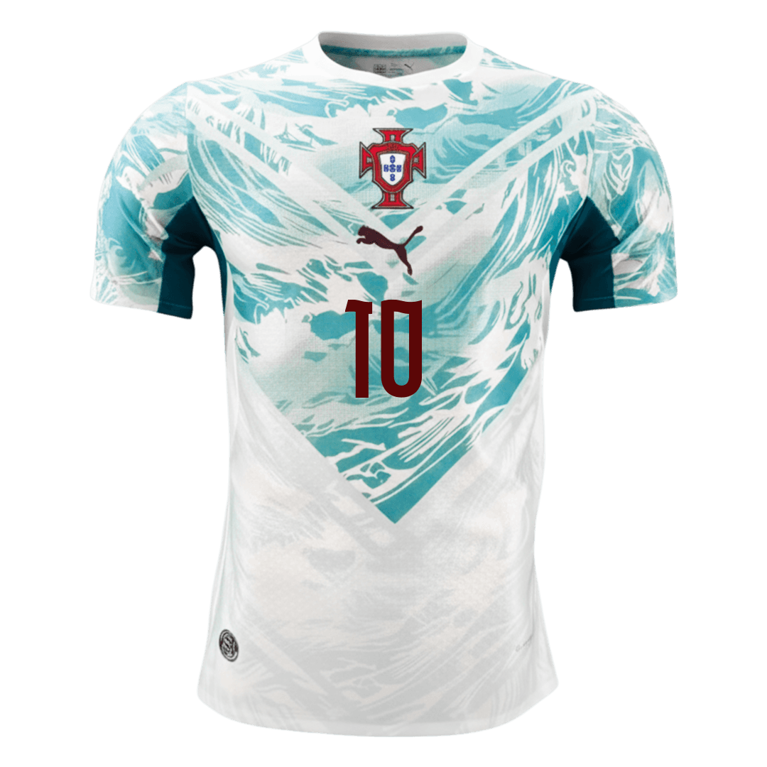 Camiseta Auténtica BERNARDO #10 Portugal 2026 Segunda Equipación Copa del Mundo - Version Jugador