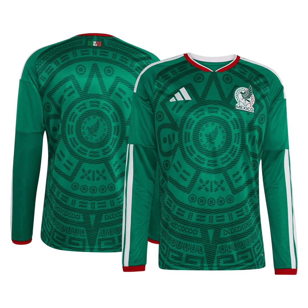 Manga Larga Mexico 2026 Primera Equipación Copa del Mundo - Version Hincha