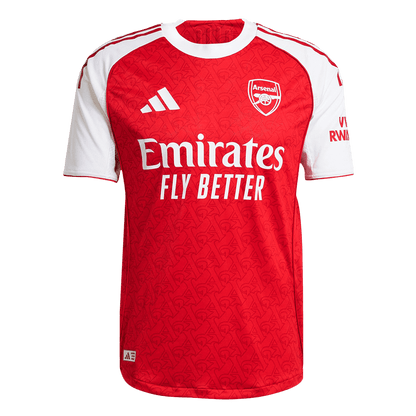 Camiseta Auténtica SALIBA #2 Arsenal 2025/26 Primera Equipación - Version Jugador