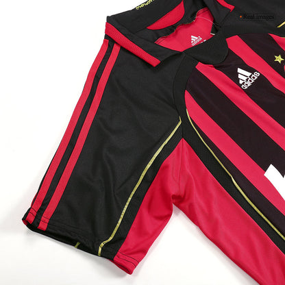 Tricouri Fotbal Vintage AC Milan MALDINI #3 Acasă 2006/07