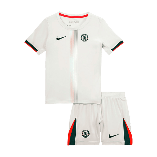 Miniconjunto Chelsea 2025/26 Segunda Equipación Niño camiseta de fútbol