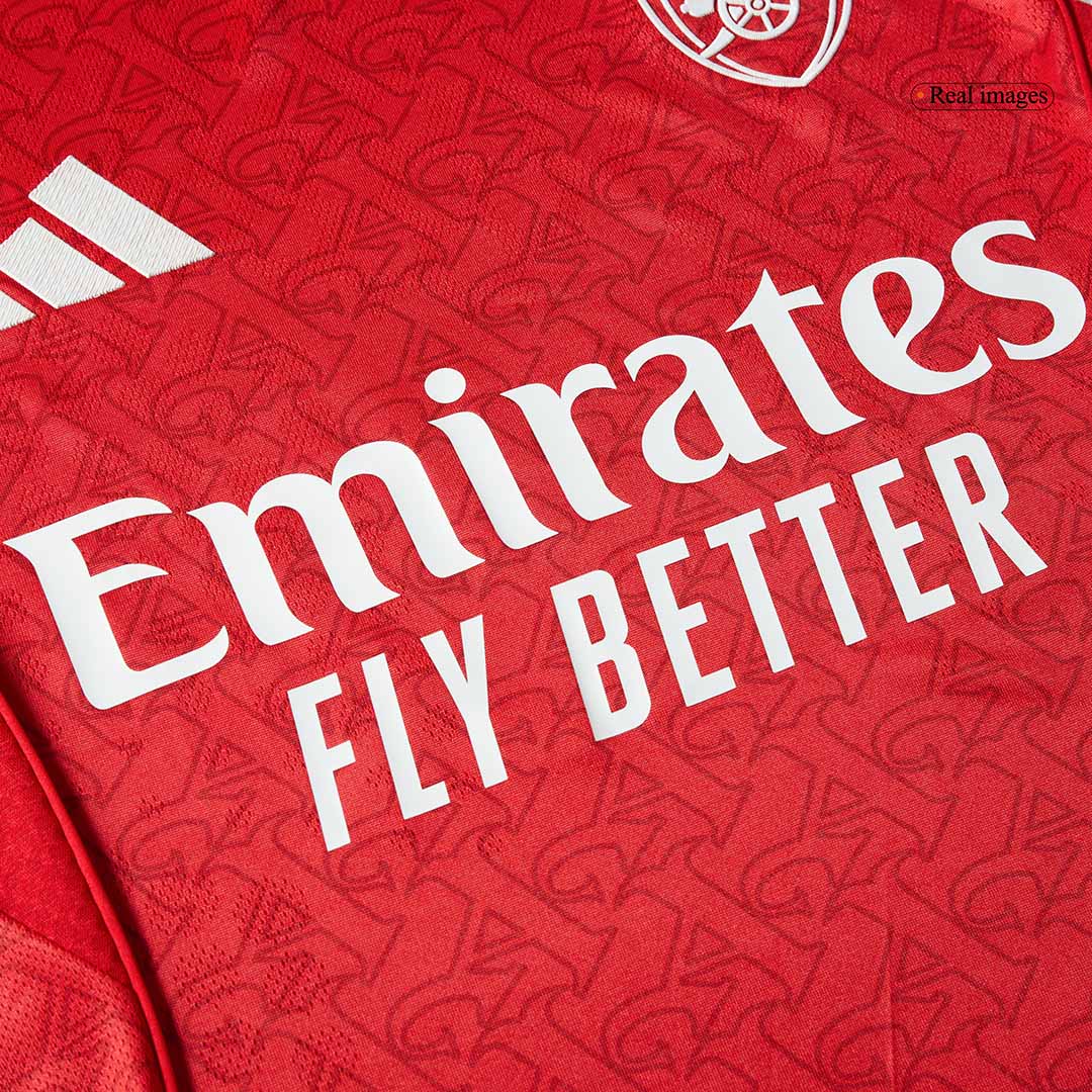 Camiseta Auténtica SALIBA #2 Arsenal 2025/26 Primera Equipación - Version Jugador