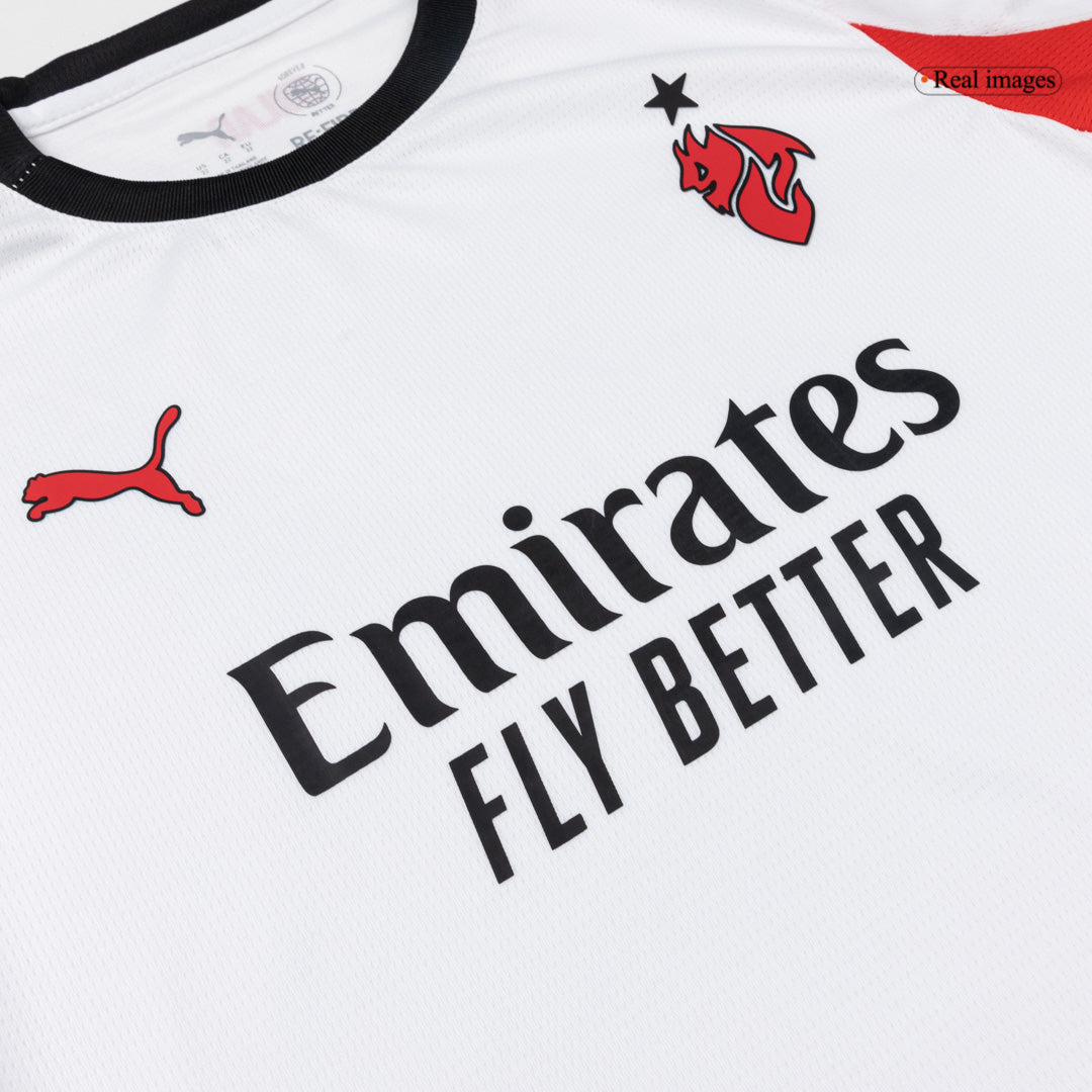 Conjunto Infantil Completo AC Milan 2025/26 Segunda Equipación