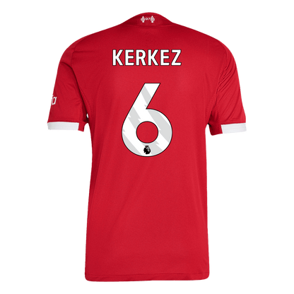 Camiseta Auténtica KERKEZ #6 Liverpool 2025/26 Primera Equipación-Versión Jugador-Camisetas Pasion Shop