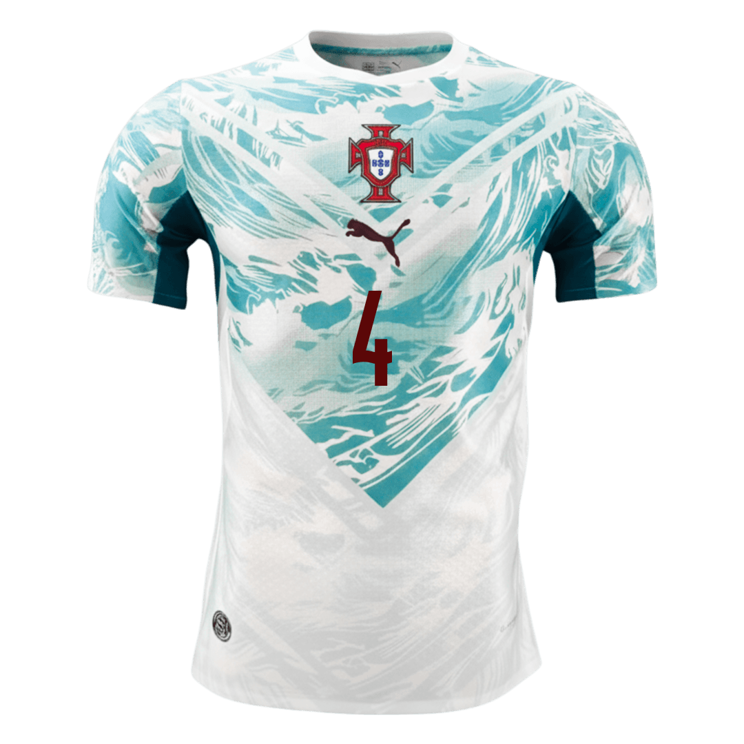 Camiseta Auténtica RÚBEN DIAS #4 Portugal 2026 Segunda Equipación Copa del Mundo - Version Jugador