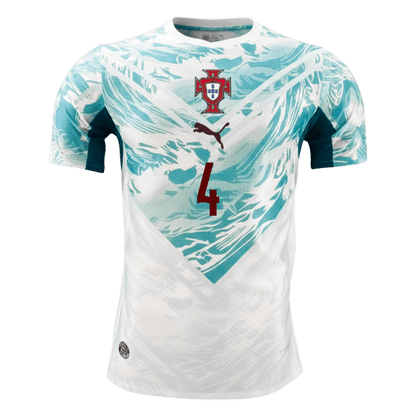 Camiseta Auténtica RÚBEN DIAS #4 Portugal 2026 Segunda Equipación Copa del Mundo - Version Jugador