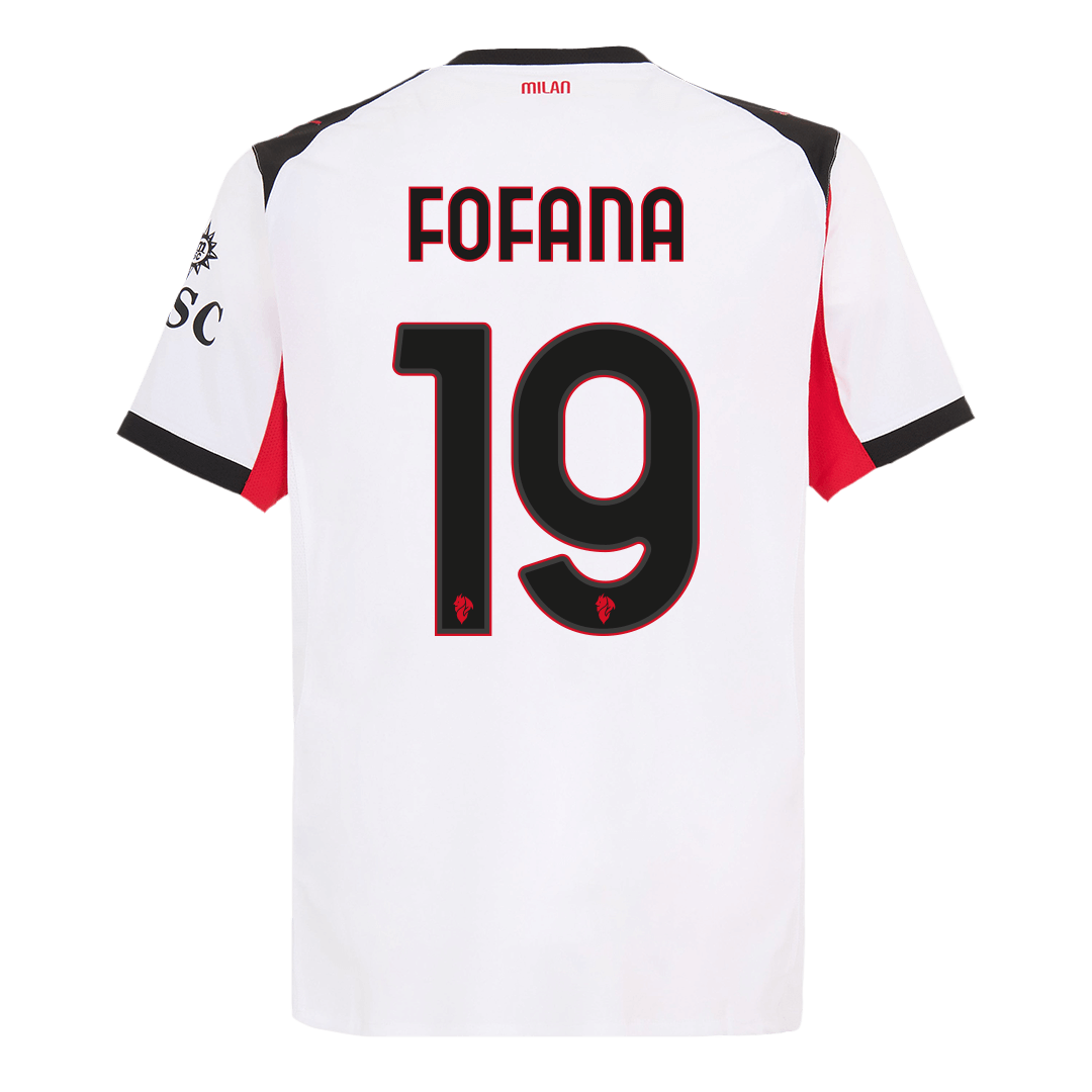 Camiseta Auténtica FOFANA #19 AC Milan 2025/26 Segunda Equipación - Version Jugador