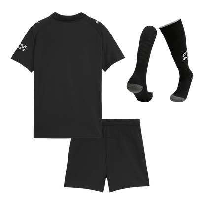 Conjunto Infantil Completo Manchester City 2025/26 Segunda Equipación
