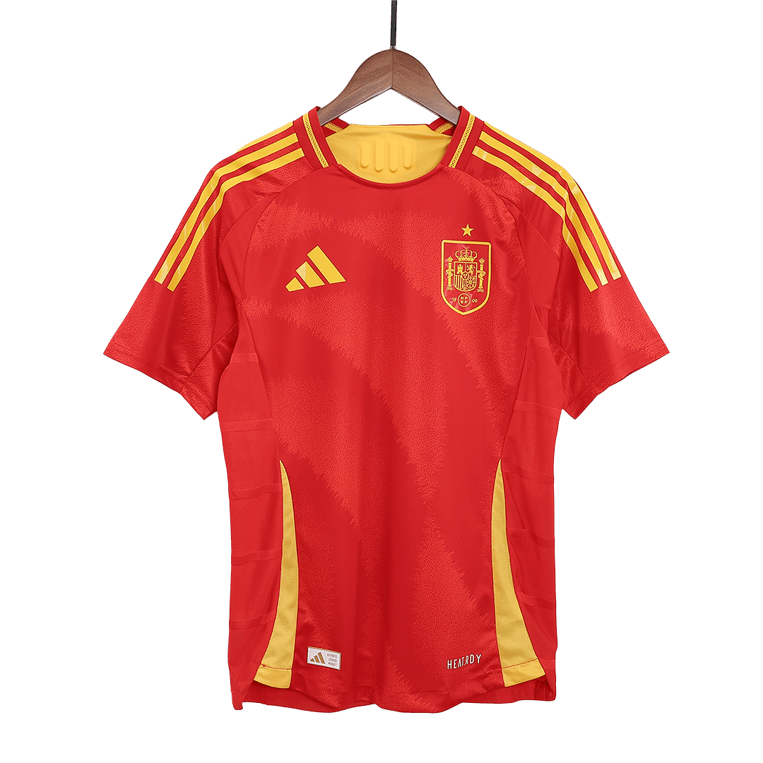 Auténtica LAMINE YAMAL #19 España 2024 Primera Equipacion - Version Jugador
