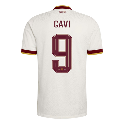 Camiseta Auténtica GAVI #9 Spain 2026 Segunda Equipación Copa del Mundo - Version Jugador