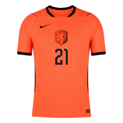 Camiseta Auténtica F.DE JONG #21 Netherlands 2026 Primera Equipación Copa del Mundo - Version Jugador