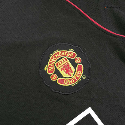 Tricouri Fotbal Vintage Manchester United ROONEY #10 Deplasare 2007/08 Mânecă Lungă
