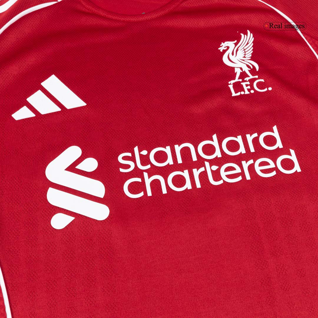 Camiseta Auténtica SZOBOSZLAI #8 Liverpool 2025/26 Primera Equipación - Version Jugador