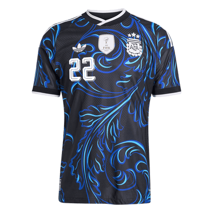 Camiseta Auténtica L. MARTÍNEZ #22 Argentina 2026 Segunda Equipación Copa del Mundo - Version Jugador