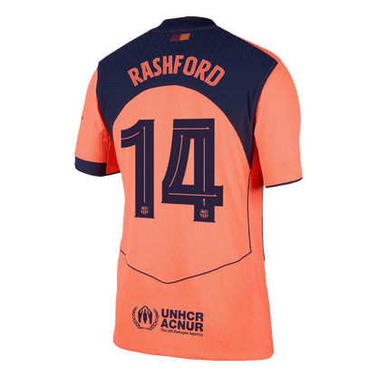 UCL Camiseta Auténtica RASHFORD #14 Barcelona 2025/26 Tercera Equipación -Versión Jugador-Camisetas Pasion Shop