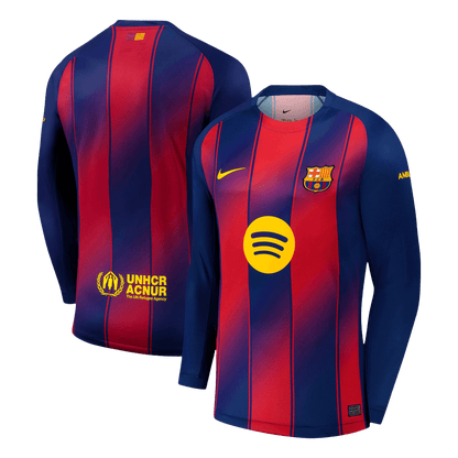 Camiseta Manga Larga Barcelona 2025/26 Primera Equipación-Versión Hincha-Camisetas Pasion Shop