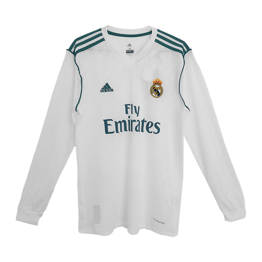 Retro 2017/18 Real Madrid Primera Equipación Manga Larga camiseta de fútbol 2025/26