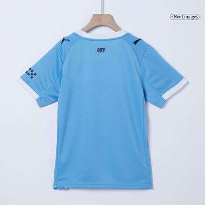 Conjunto Infantil Completo Manchester City 2025/26 Primera Equipación Kids-Camisetas Pasion Shop