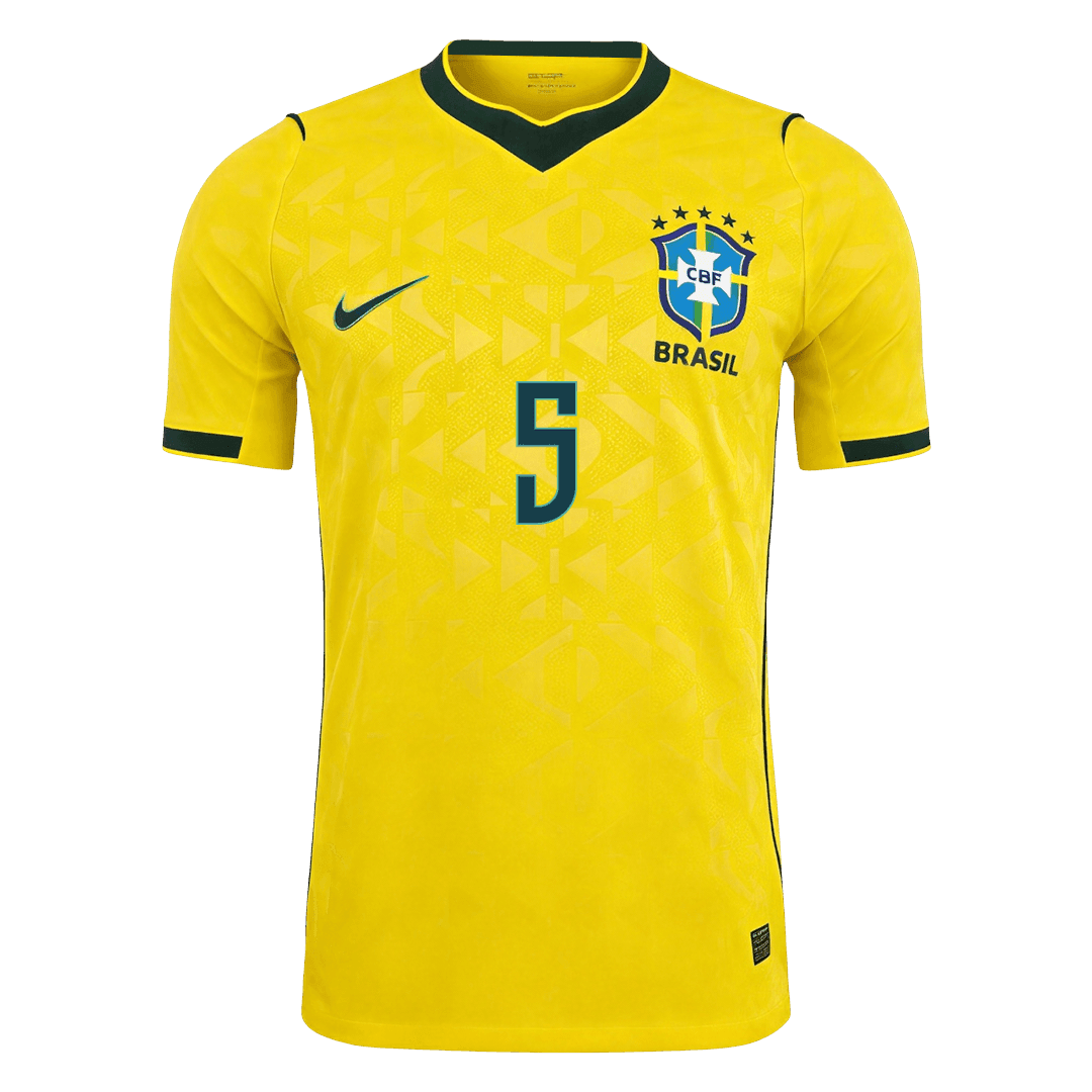 Camiseta Auténtica CASEMIRO #5 Brazil 2026 Primera Equipación Copa del Mundo - Version Jugador