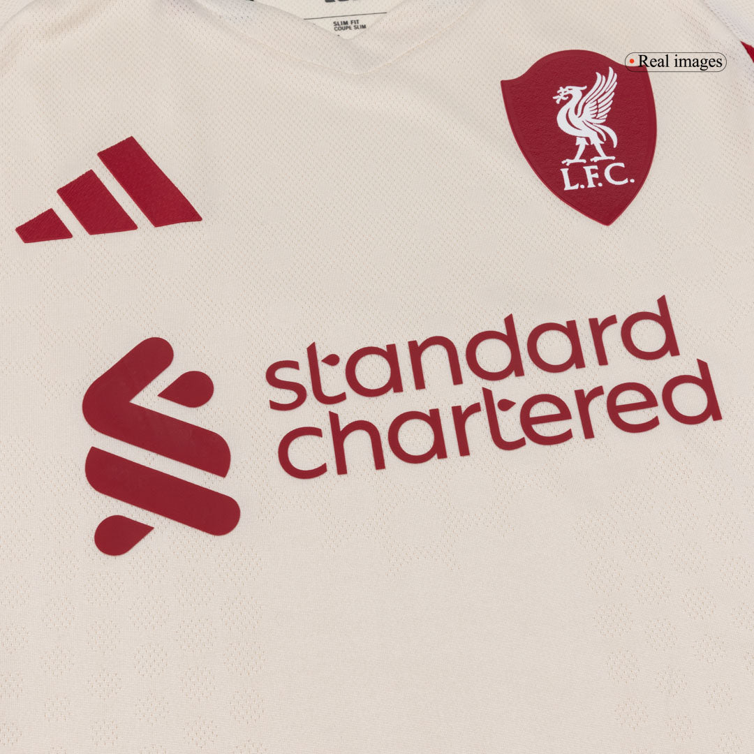 Camiseta Auténtica SZOBOSZLAI #8 Liverpool 2025/26 Segunda Equipación - Version Jugador