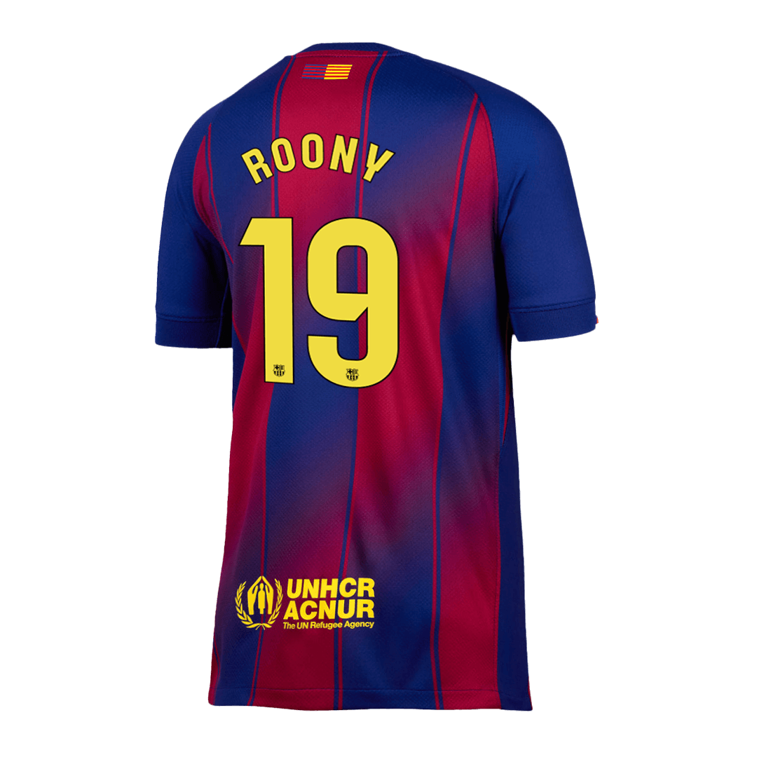 Camiseta ROONY #19 Barcelona 2025/26 Primera Equipación-Versión Hincha-Camisetas Pasion Shop