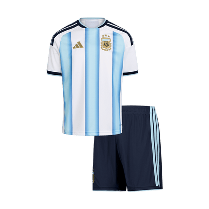 Conjunto Infantil Argentina Copa del Mundo 2026 Primera Equipación camiseta de fútbol