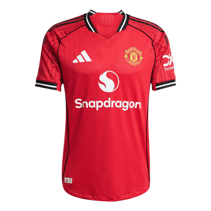 Tricouri Fotbal Manchester United B.FERNANDES #8 Acasă 2025/26 Authentic