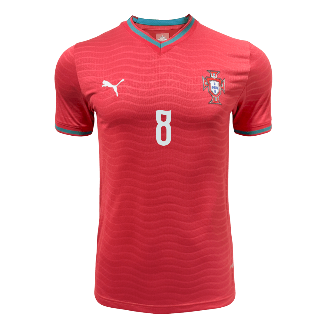 Camiseta Auténtica B.FERNANDES #8 Portugal 2026 Primera Equipación Copa del Mundo - Version Jugador