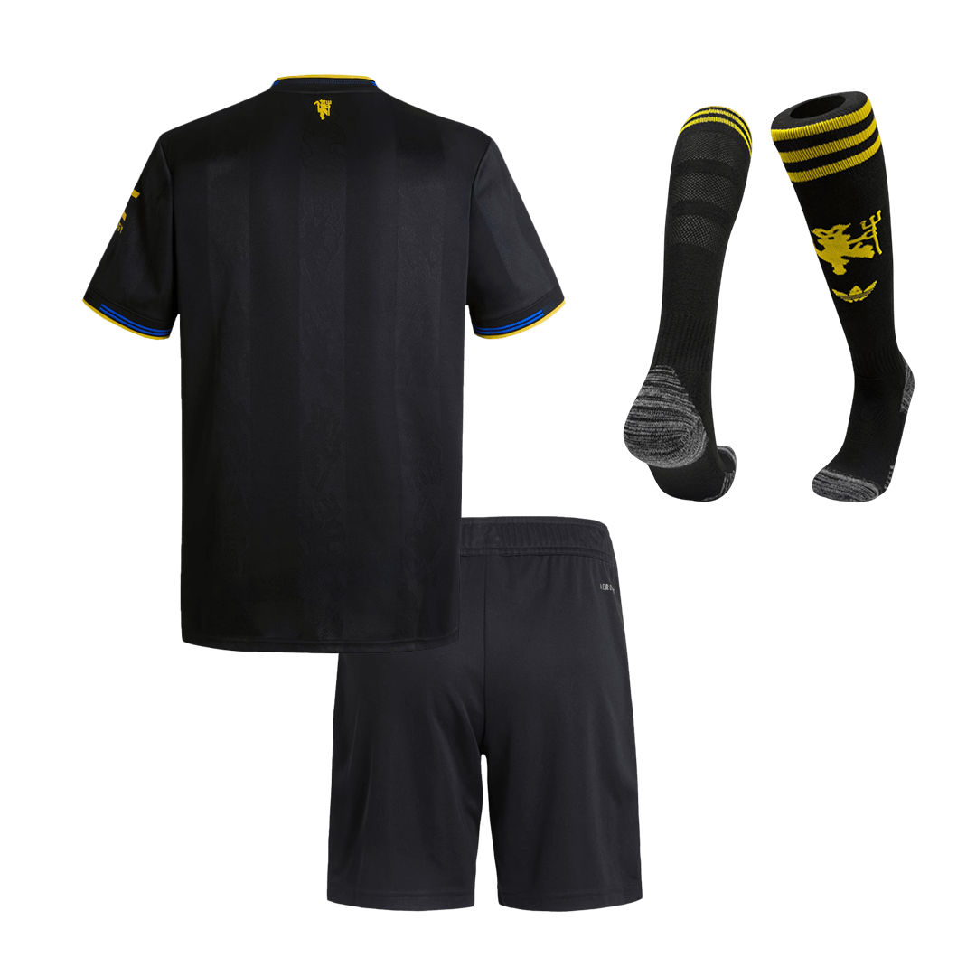 Conjunto Infantil Completo Manchester United 2025/26 Tercera Equipación