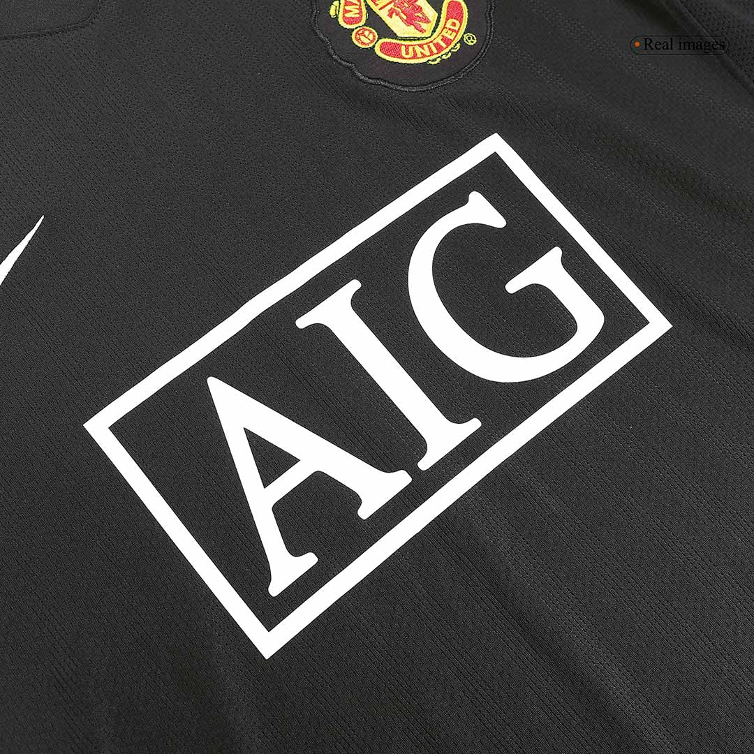 Tricouri Fotbal Vintage Manchester United ROONEY #10 Deplasare 2007/08 Mânecă Lungă