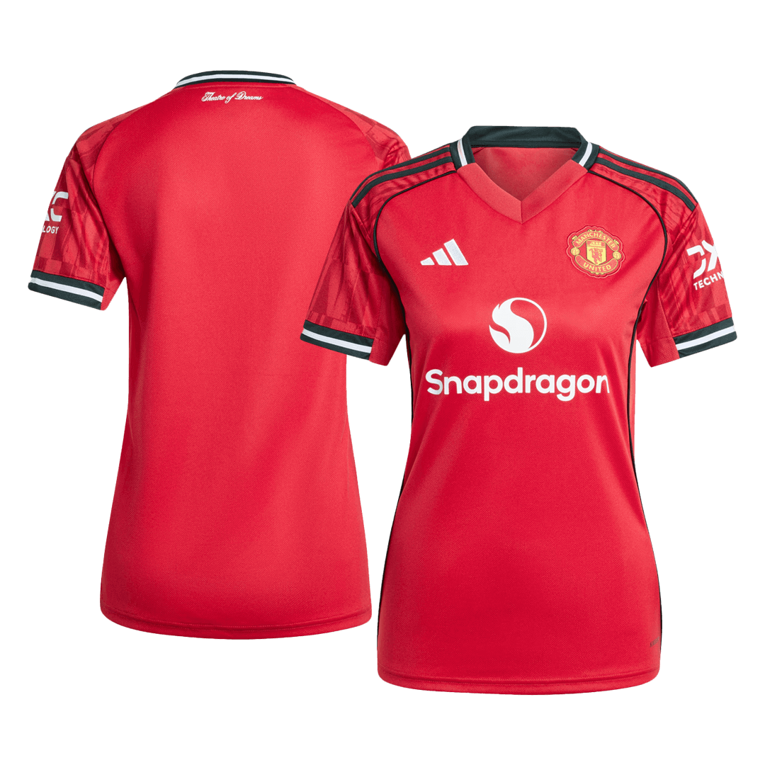Manchester United 2025/26 Primera Equipación Local Mujer-Camisetas Pasion Shop