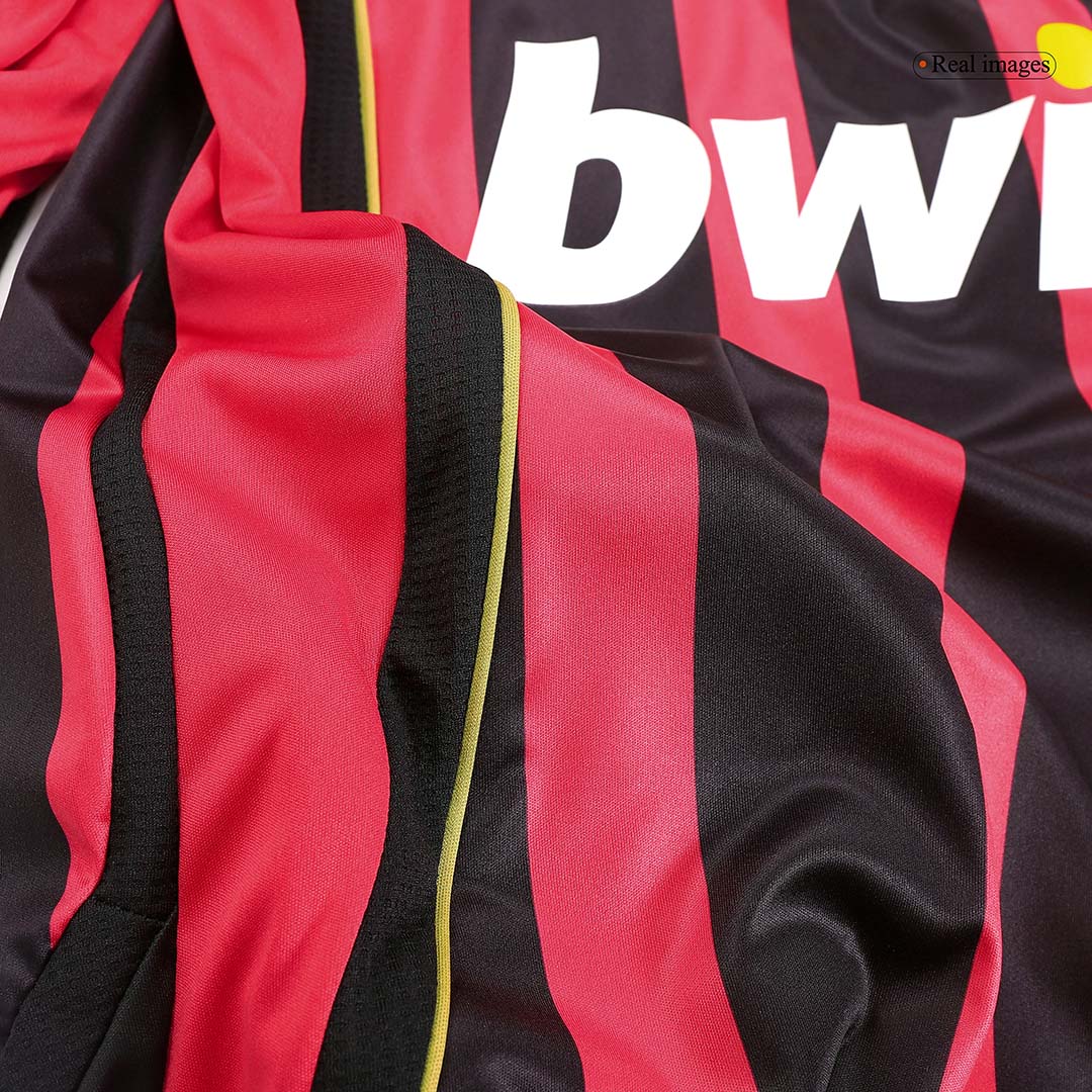 Tricouri Fotbal Vintage AC Milan RONALDO #99 Acasă 2006/07 Mânecă Lungă