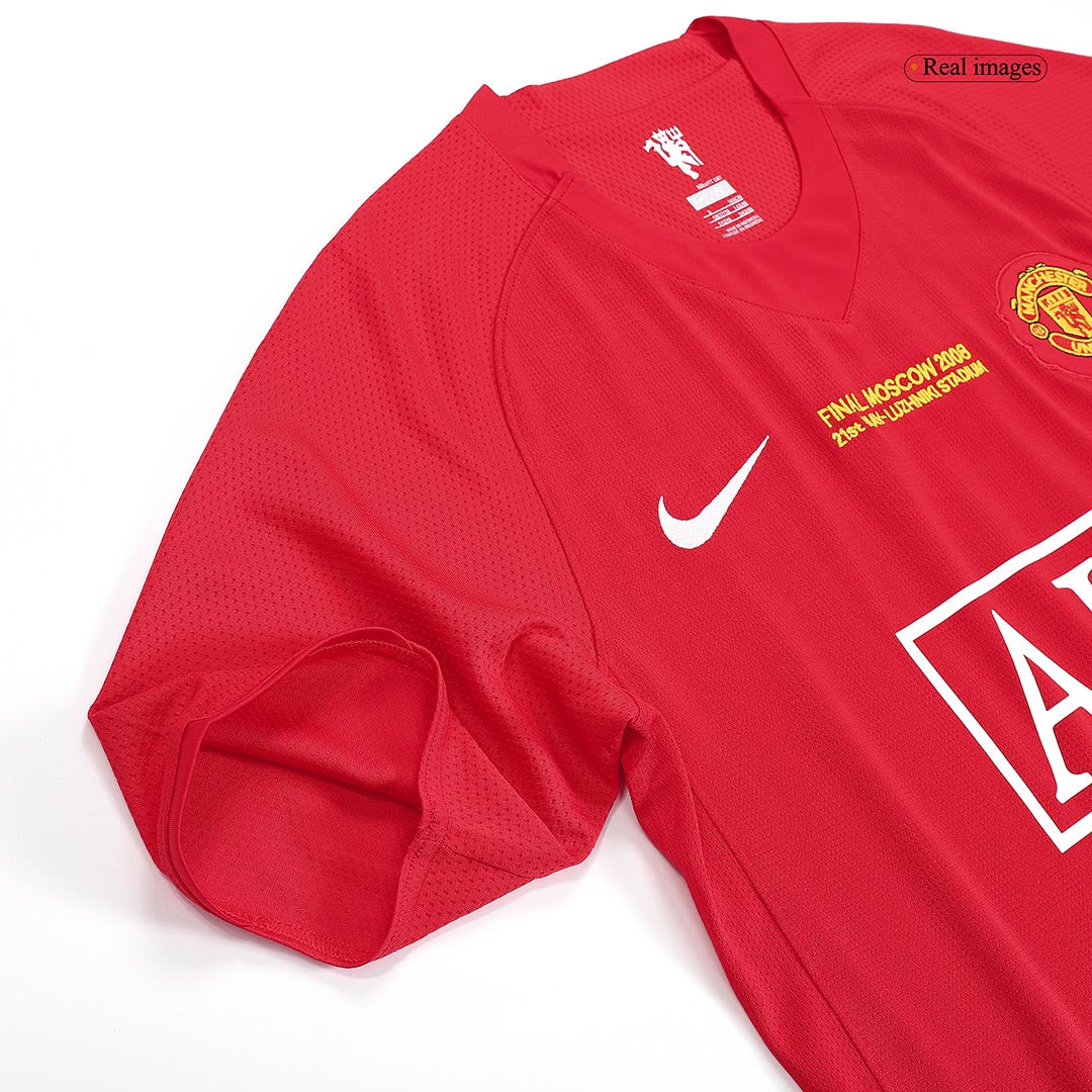 Tricouri Fotbal Vintage Manchester United ROONEY #10 Acasă 2007/08 - UCL Final