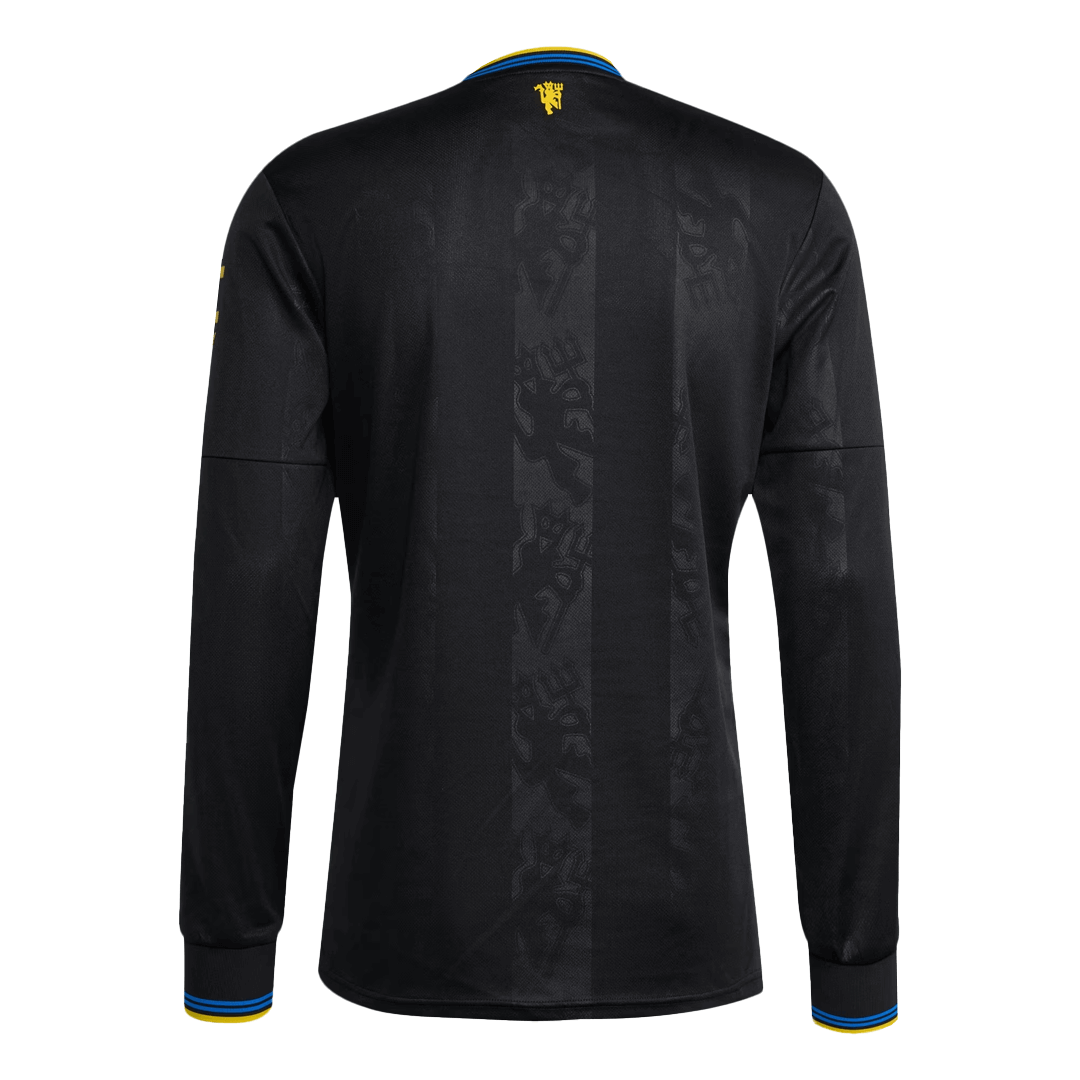 Camiseta Manga Larga Manchester United 2025/26 Tercera Equipación-Versión Hincha-Camisetas Pasion Shop