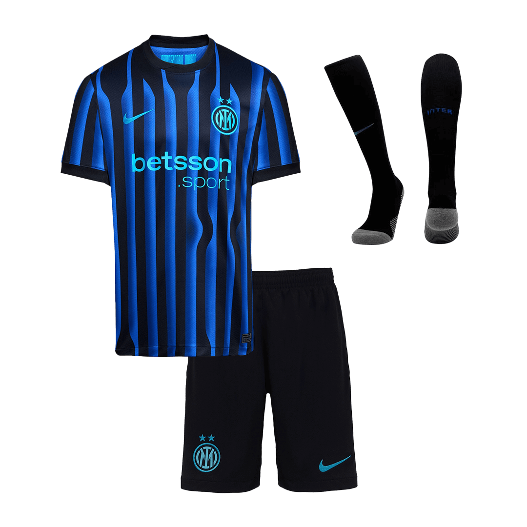Conjunto Infantil Completo Inter Milan 2025/26 Primera Equipación camiseta de fútbol