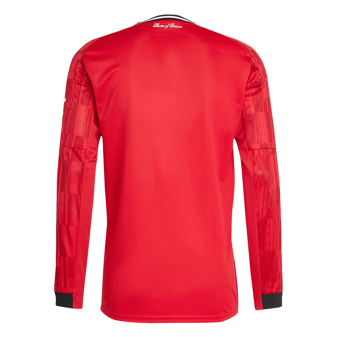Camiseta Manga Larga Manchester United 2025/26 Primera Equipación-Versión Hincha-Camisetas Pasion Shop