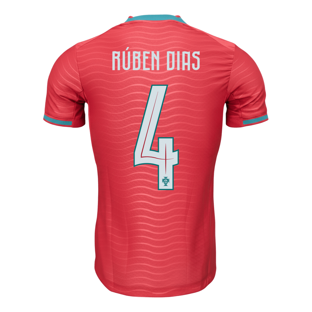 Camiseta Auténtica RÚBEN DIAS #4 Portugal 2026 Primera Equipación Copa del Mundo - Version Jugador