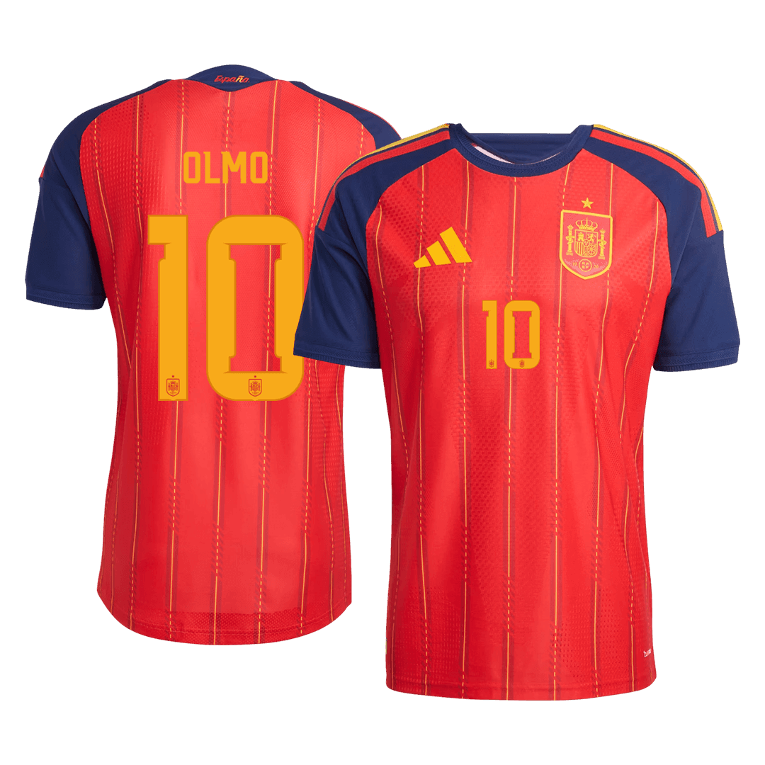 Camiseta Auténtica OLMO #10 Spain 2026 Primera Equipación Copa del Mundo - Version Jugador