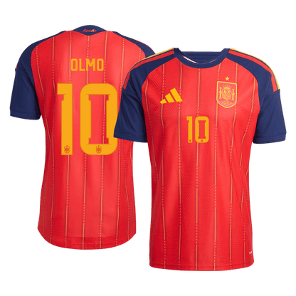Camiseta Auténtica OLMO #10 Spain 2026 Primera Equipación Copa del Mundo - Version Jugador