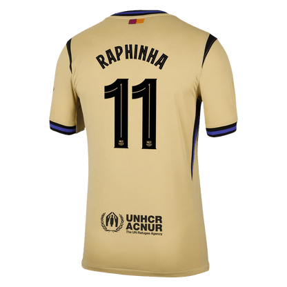 UCL Camiseta RAPHINHA #11 Barcelona 2025/26 Segunda Equipación-Versión Hincha-Camisetas Pasion Shop
