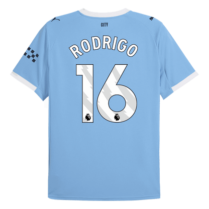 Camiseta RODRIGO #16 Manchester City 2025/26 Primera Equipación-Versión Hincha